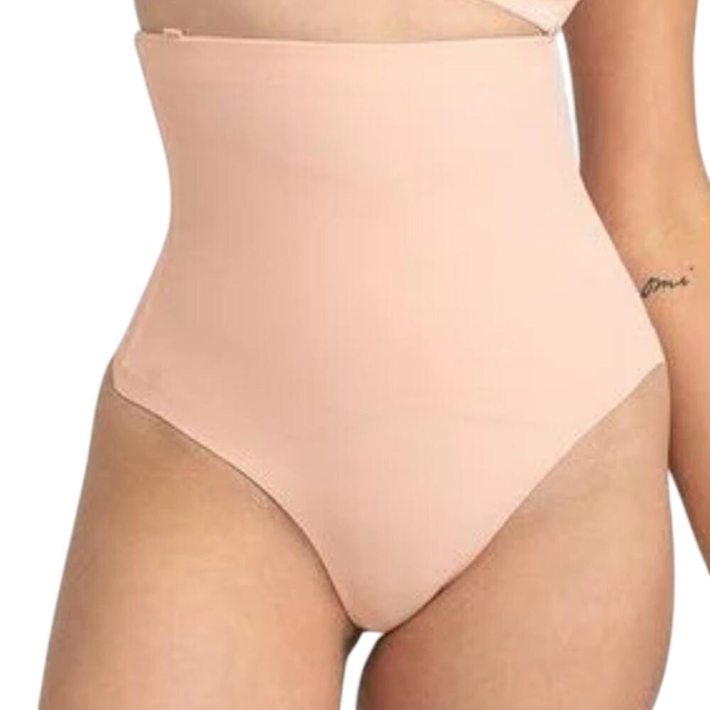 Honeylove SuperPower Thong Bridal Event High Waist Tummy Control NWT PINK S